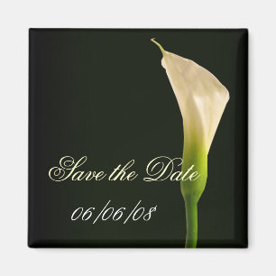 Elegante Callalilie Save the Date Magnet
