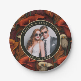 Elegante Calle Lilies Teller zum Brautparty