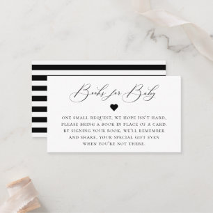 Elegante Calligrafy Book Request Enclosure Card Platzkarte