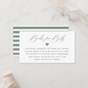 Elegante Calligrafy Book Request Enclosure Card Platzkarte
