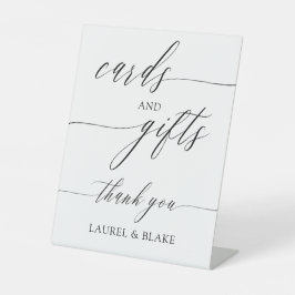 Elegante Calligrafy Cards Geschenke Vielen Dank Sockelschild