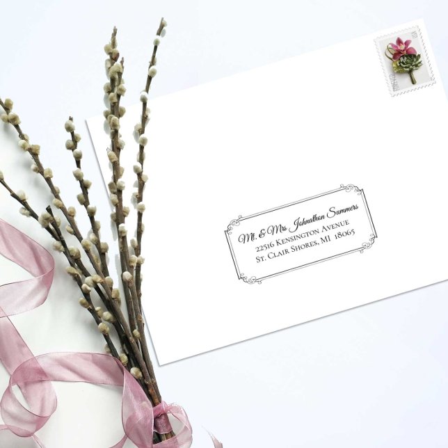 Elegante Calligrafy Guest List Mailing Labels (Von Creator hochgeladen)