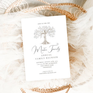 Elegante Calligrafy Watercolor Tree Family Wieders