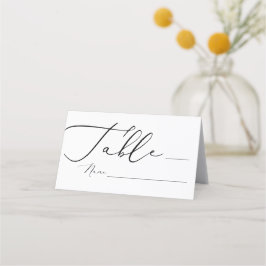 Elegante Calligrafy Wedding Platzkarten