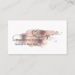 Elegante Calligraphie Gold Beruflich Monogram Terminkarte