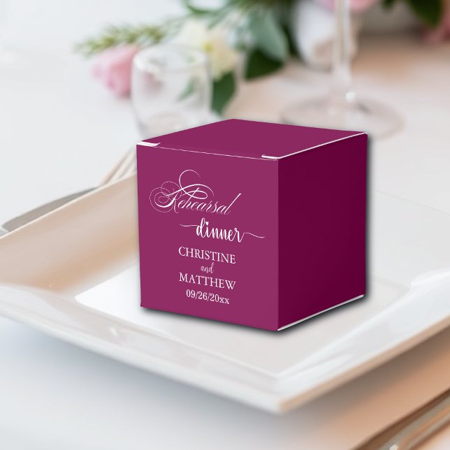Elegante Calligraphie Probe Abendessen Geschenkschachtel (Von Creator hochgeladen)