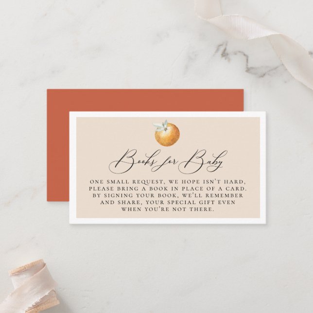 Elegante Calligraphy Book Request Enclosure Card Platzkarte (Vorderseite/Rückseite Beispiel)