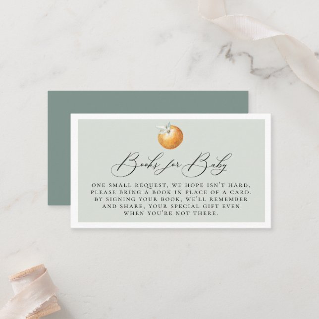 Elegante Calligraphy Book Request Enclosure Card Platzkarte (Vorderseite/Rückseite Beispiel)