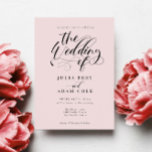Elegante Calligraphy Classic Wedding Einladung<br><div class="desc">Elegante Calligraphy Classic Wedding Einladung</div>