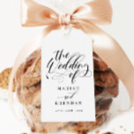 Elegante Calligraphy Classic Wedding Gift Tag Geschenkanhänger<br><div class="desc">Elegante Calligraphy Classic Wedding Gift Tag</div>