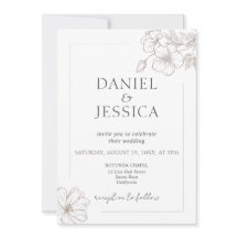 Elegante Calligraphy Floral Script Wedding