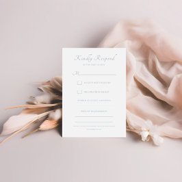 Elegante Calligraphy Script Classic Wedding RSVP Karte