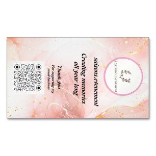 Elegante Candle Business Card 4 Saisons.Abend Magnetische Visitenkarte
