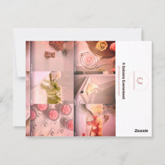 Elegante Candle Business Card | 4 Saisons.Abend Postkarte