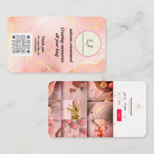 Elegante Candle Business Card 4 Saisons.Abend Visitenkarte