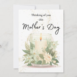 Elegante Candle Sympathy Card zum Muttertag