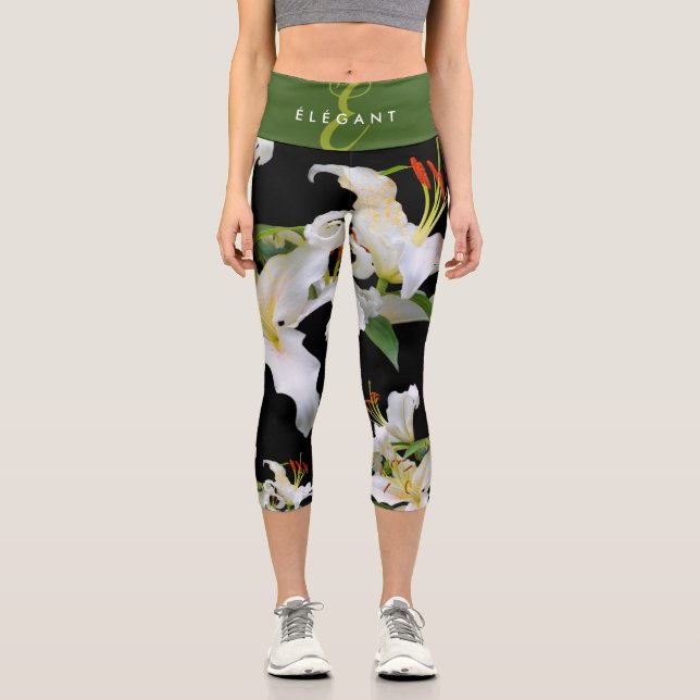 Elegante Casablanca Capri Leggings (Vorderseite)