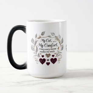 Elegante Cat Lover Tasse - Design des Goldenen und