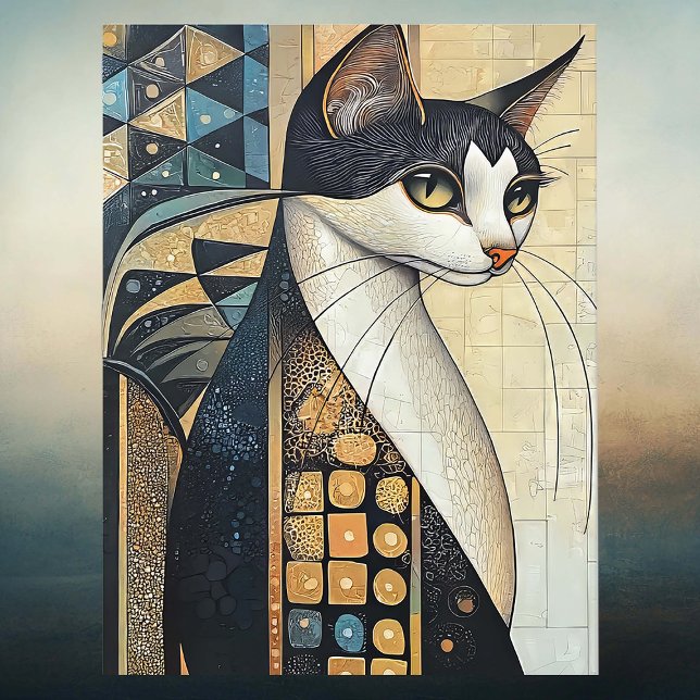 Elegante Cat Postkarte (Von Creator hochgeladen)