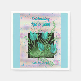 Elegante Celebration Personalisiert Paper Napkins Serviette