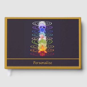 Elegante Chakra Blume Spirituelle Meditation Gästebuch