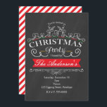 Elegante Chalk Weihnachtsfeier Einladungen<br><div class="desc">Elegante Chalk Weihnachtsfeier Einladungen</div>