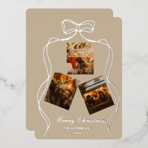 Elegante Champagne-Beige-Silberfolien-Foto