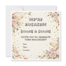 Elegante Champagner-Hochzeitseinladung