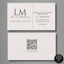Elegante Champagner Taupe Monogramm Signatur