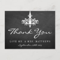 Elegante Chandelier Chalkboard Wedding Collection