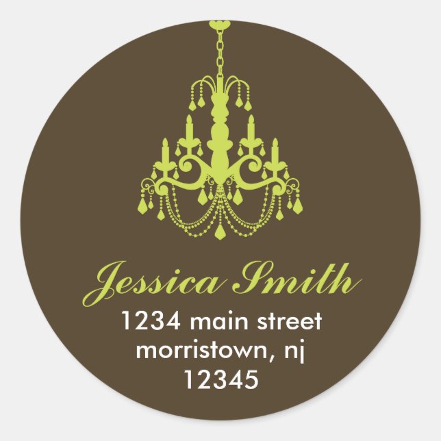 Elegante Chandelier Stickers (Vorderseite)