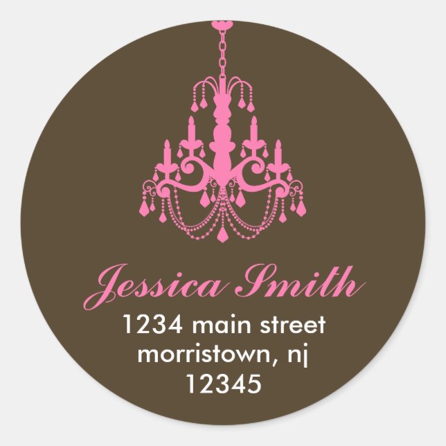 Elegante Chandelier Stickers (Vorderseite)