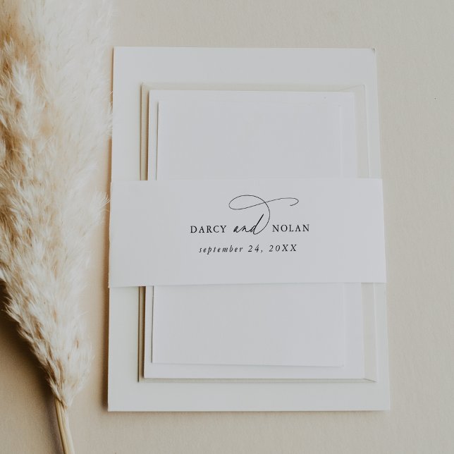 Elegante Charm Wedding Invitation Bly Band (Von Creator hochgeladen)