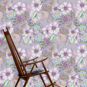 Elegante Charmante Lila Lavendel Garden Blume Tapete