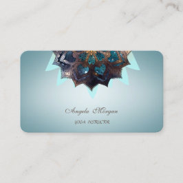 Elegante Charming Beruflich Lotus Blume Mandala Visitenkarte