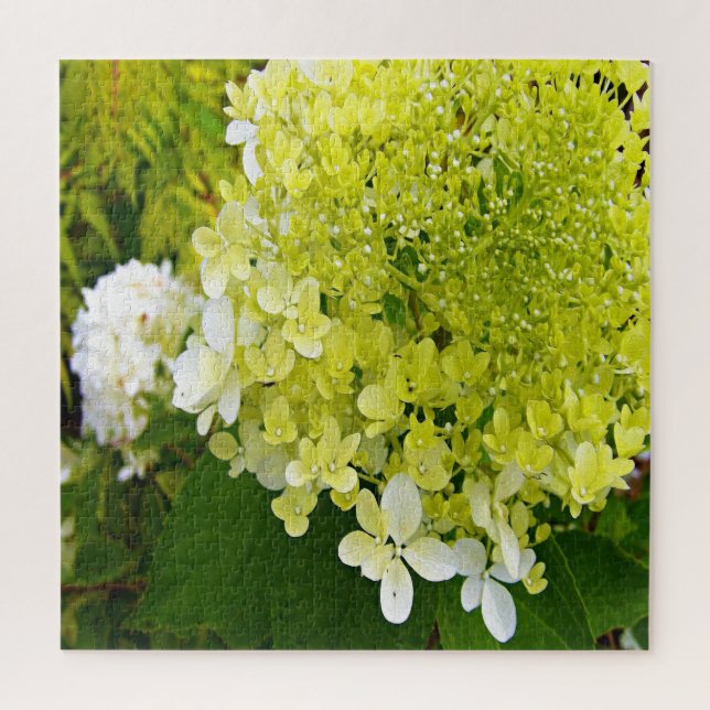 Elegante Chartreuse Green Limelight Hydrangea Puzzle (Vertikal)