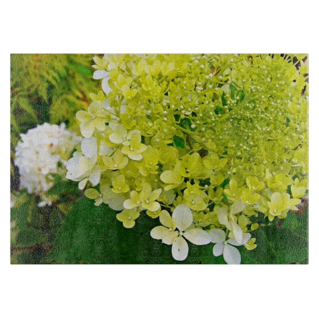 Elegante Chartreuse Green Limelight Hydrangea Schneidebrett (Vorderseite)