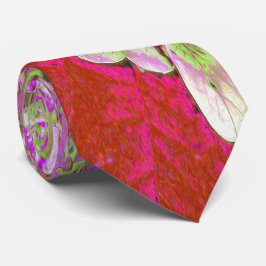 Elegante Chartreuse Green, Pink und Blue Hydrangea Krawatte