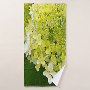 Elegante Chartreuse-Grüne Limelight-Hortensie Badehandtuch
