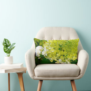 Elegante Chartreuse-Grüne Limelight-Hortensie Lendenkissen