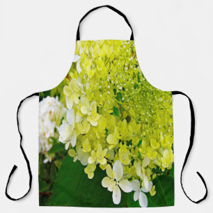 Elegante Chartreuse-Grüne Limelight-Hortensie Schürze