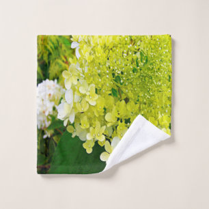 Elegante Chartreuse-Grüne Limelight-Hortensie Waschlappen
