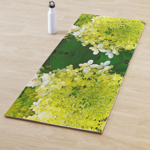 Elegante Chartreuse-Grüne Limelight-Hortensie Yogamatte