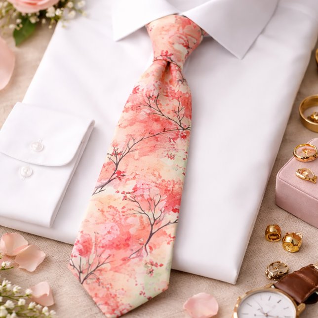 Elegante Cherry Blossom Krawatte (Von Creator hochgeladen)