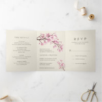 Elegante Cherry Blossom Pink Floral Wedding