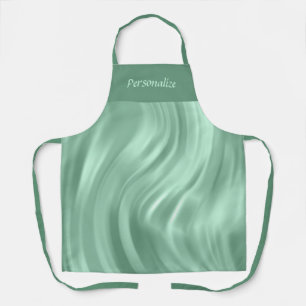 Elegante Chic Aquamarin Swirl Muster Personalisier Schürze