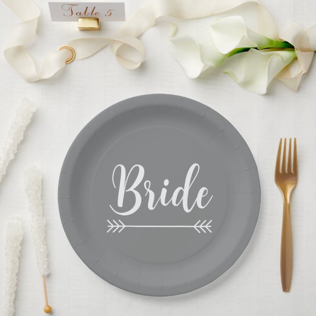 elegante chic BRAUT | Pappteller (Hochzeit)