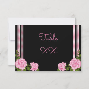 Elegante Chic Corner-Rosenstrauß-Hochzeitstisch Einladung