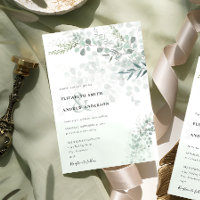 Elegante Chic Eukalyptus Botanische Hochzeit