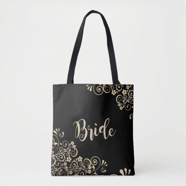 Elegante Chic Gold Blume , Bride (Vorderseite)